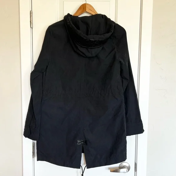 Abercrombie & Fitch Women’s gray jacket Charcoal Utility long jacket Size S - Picture 4 of 8